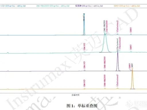 小核酸、siRNA、ASO 与 LNP 脂质 CAD 检测色谱图